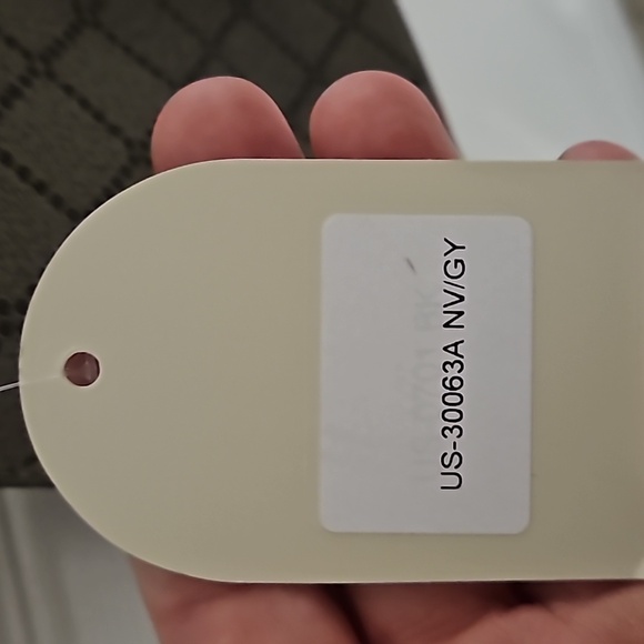 Lunamoon Womens Adjustable Crossbody Strap Navy Gray Diamond Pattern Bag - Picture 6 of 10